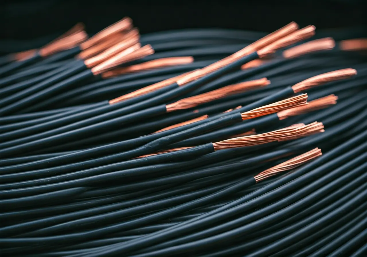 Bundle of copper wires